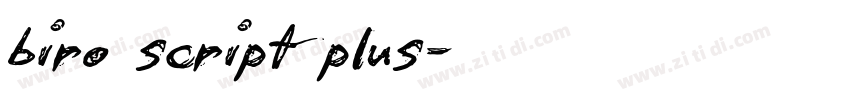 biro script plus字体转换 biro script plus字体转换